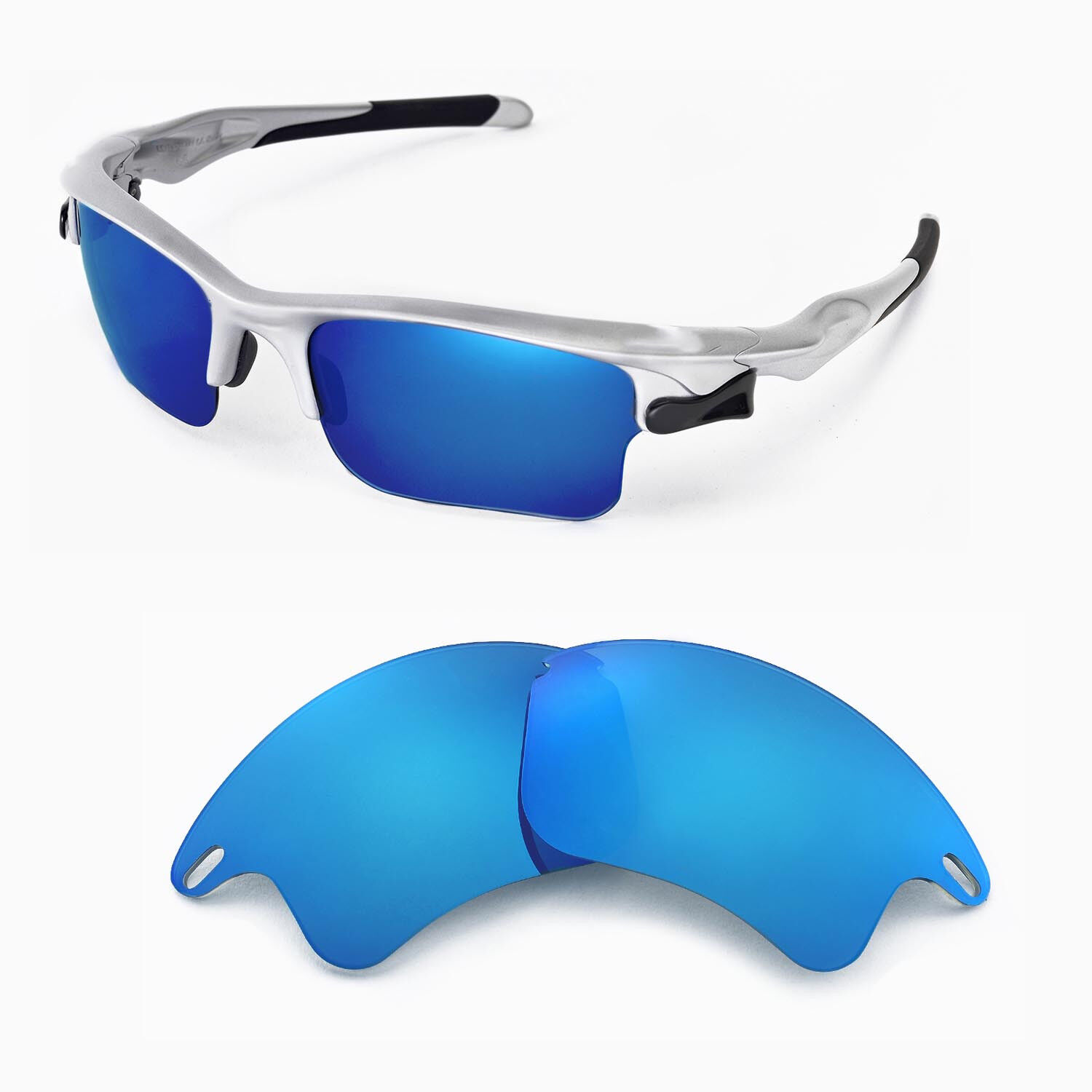 Walleva Ice Blue Polarized Replacement Lenses for Oakley X Metal XX  Sunglasses 