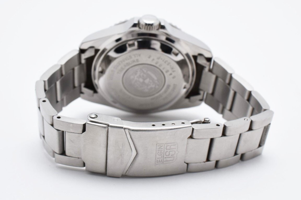 【稼働品】ELGIN FK-531-c Elgin Vintage Watch International Diver 200m Fk-531-c Date