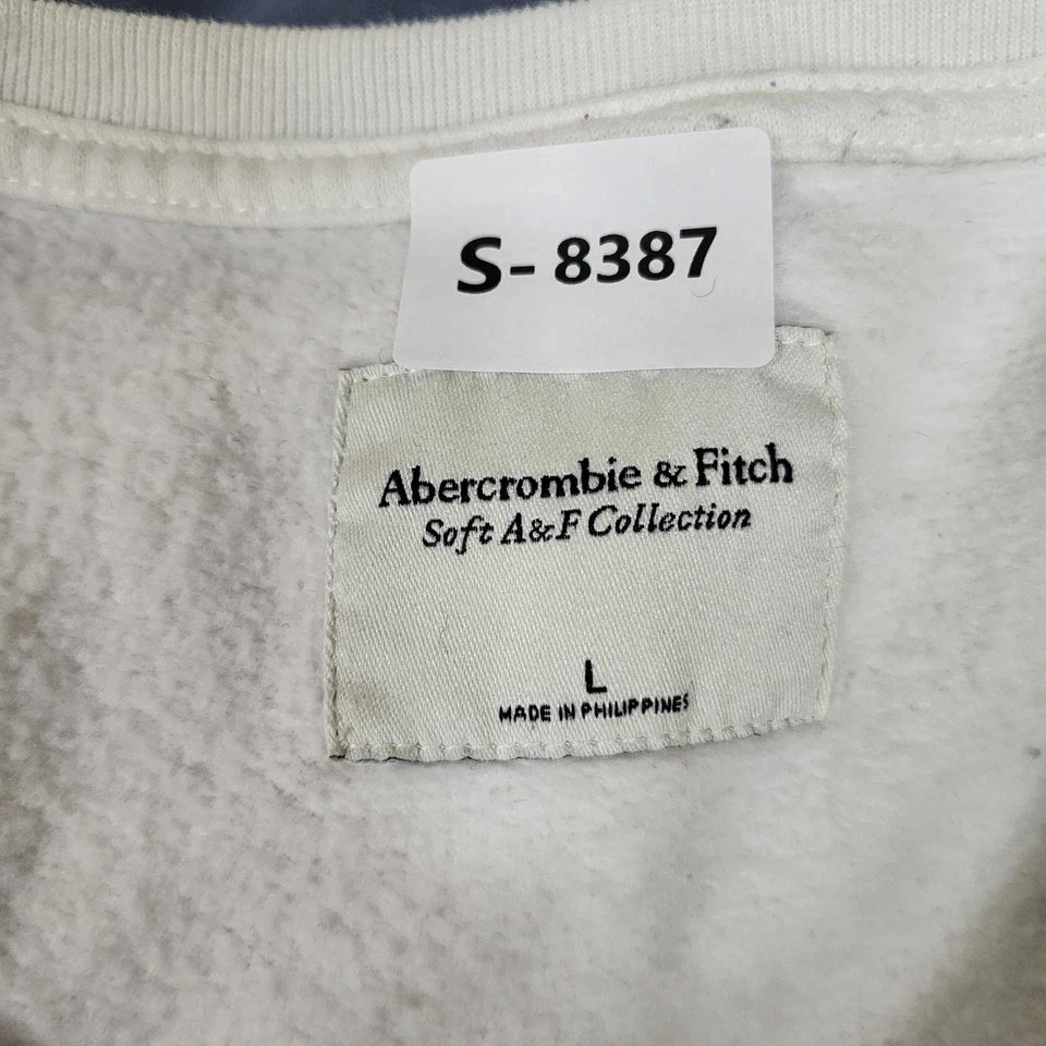 Sudadera para mujer Abercrombie & Fitch L azul con logotipo en bloques de colores suave A&F Foto 2 de 4