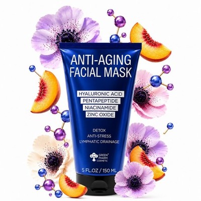 Anti-Aging Gesichtsmaske 150ml Peptide Niacinamid Hyaluron Vegan