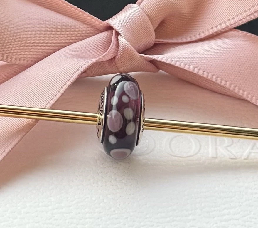 Original Pandora Murano „Blasen“ lila, 925 silber #790693 - Bild 2 von 4