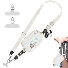 Clip and Go Strap for Phone with Wallet Crossbody Phone Lanyard Adjustable an...