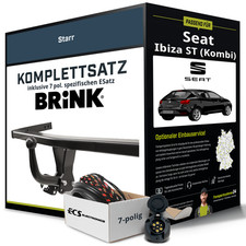 Für SEAT Ibiza ST IV Typ 6J8,6P8 Anhängerkupplung starr +eSatz 7pol 10-15 NEU