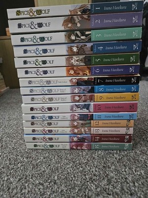 Spice and Wolf Light Novel Vol 1-15 Bundle Set English Isuna Hasekura