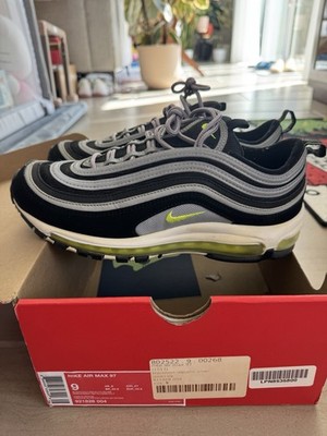 Nike Air Max 97 OG QS Neon Black Japan Silver Sz