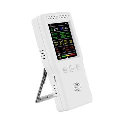 9 in 1 Air Quality Detector PM2.5 PM10 HCHO TVOC CO CO2 AQI Temperature Humidity