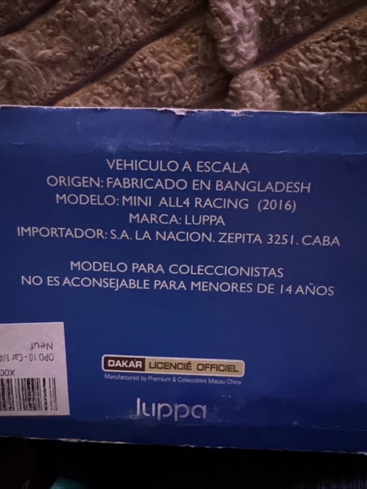 Mini All4 Racing #310 Terranova Rally Dakar 2016 - 1:43 Modelo de coche diecast DK594 Foto 2 de 4