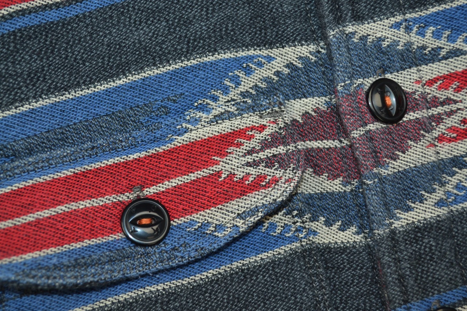 Hiroshi Kato The Anvil Tribal Brushed Shirt Jacket S Made in USA image 4