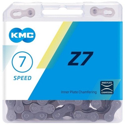KMC Z7 Chain 7 Speed Bicycle Bike Cycle 114 Link Grey / Brown