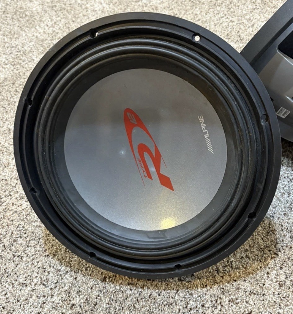 Alpine Type-R SWR-1242D 1-Way 12in. x 12in. Car Subwoofer for sale