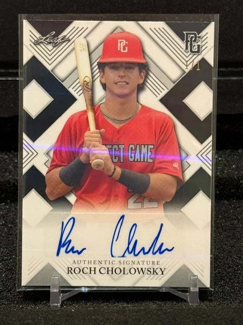 2022 Leaf Perfect Game Roch Cholowsky Auto 1/1 SP Variation BA-RC1
