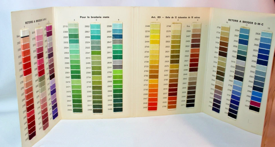 VTG Embroidery DMC Thread for Matte Embroidery Color Chart Catalog 2th Ed. - Image 2 of 4