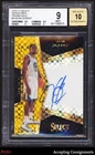2016-17 Select Signatures Prizms Gold #5 Kevin Durant AUTO WARRIORS 04/10 BGS 9