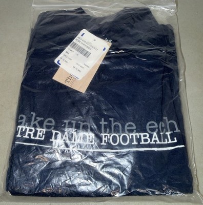 Notre Dame Football 2008 WAKE UP THE ECHOES Shirt sz XL 1977&1988 Nat l Champs