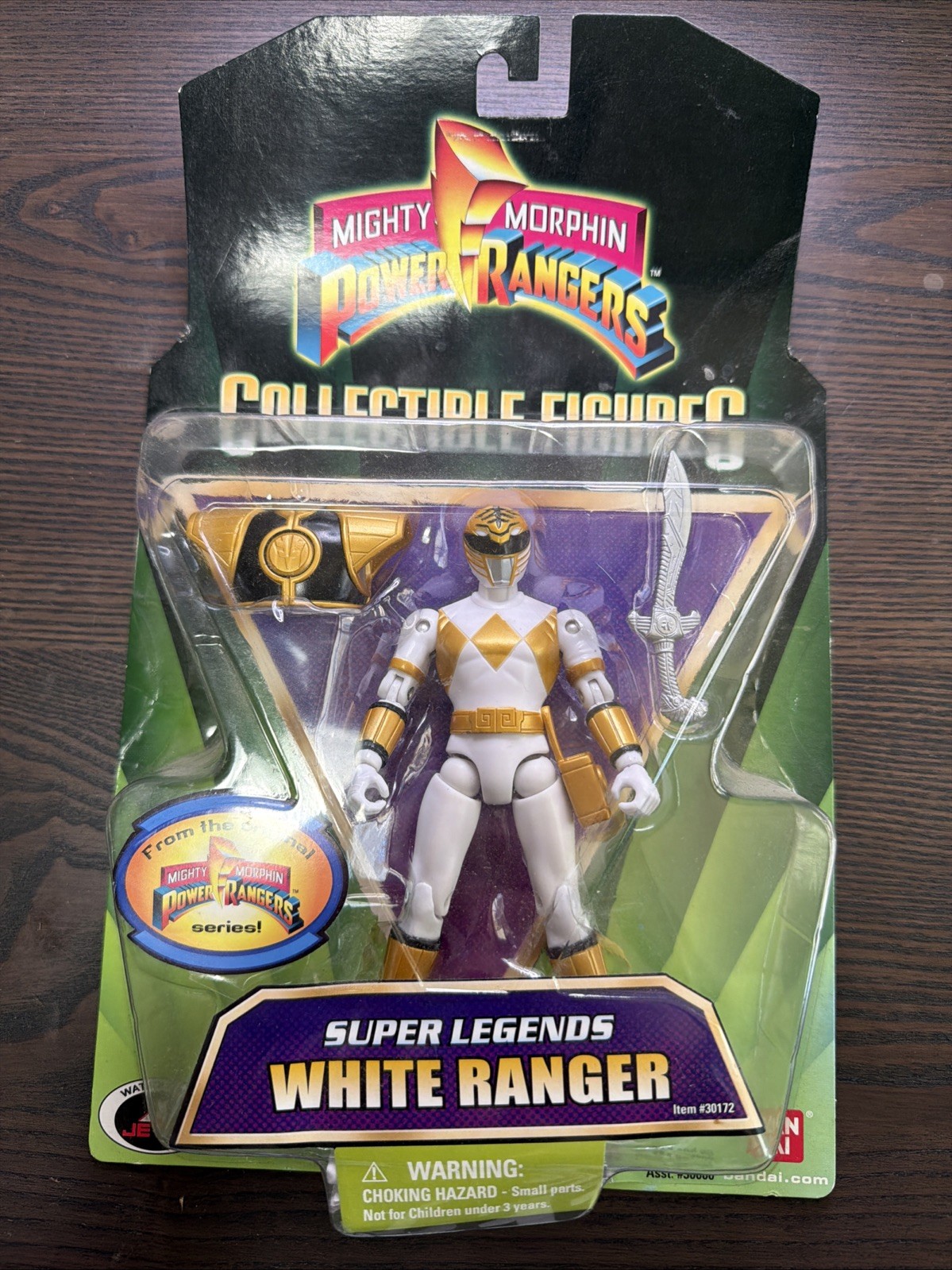 2008 Mighty Morphin Power Rangers 5.5'' WHITE RANGER Super L