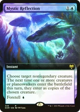 MTG FOIL Mystic Reflection Extended Art  - Kaldheim #346