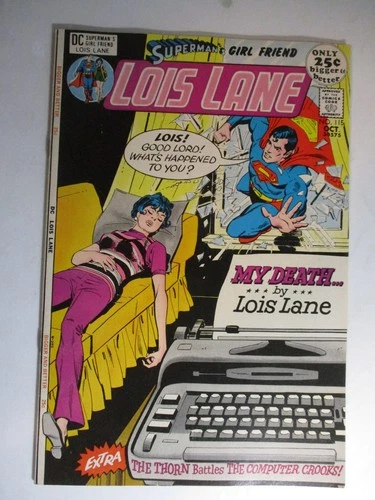 Superman's Girl Friend Lois Lane #115 My Death, VF, 8.0, White Pages