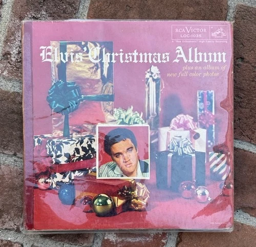 ELVIS PRESLEY Christmas Album - 1957 1S/1S 1st Press RCA LP - G+