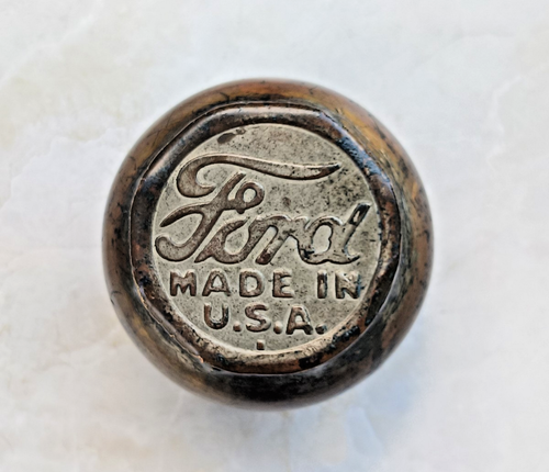 Boutons De Manchette Vintage Ford Model T - Modèle Commémoratif 1914-1964 - Doré - Occasion Pour Collection