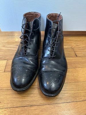 Allen Edmonds Fifth Street Black Cap Toe Boots   Men s Size 8 D - Made in USA