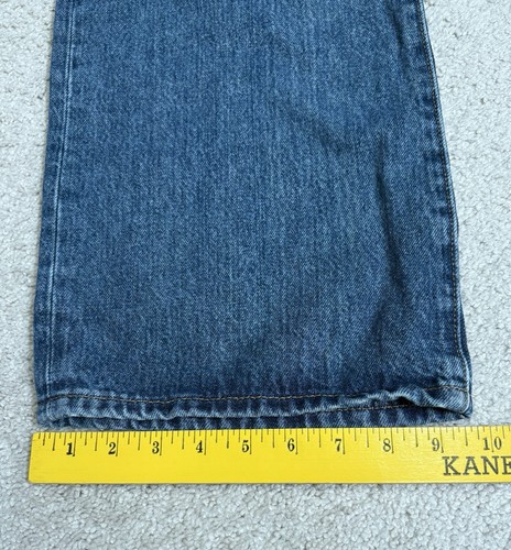 Levi's Premium Jeans Womens Size 25x32 Ribcage Wide Leg Blue High Rise Denim - Picture 9 of 15