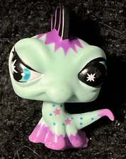 Hasbro Littlest Pet Shop Punkiest Iguana Extreme Pets 2007 Mohawk LPS Collector