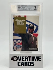 1992-93 Skybox Draft Pick Shaq Shaquille O'Neal #DP1 RC BGS 9