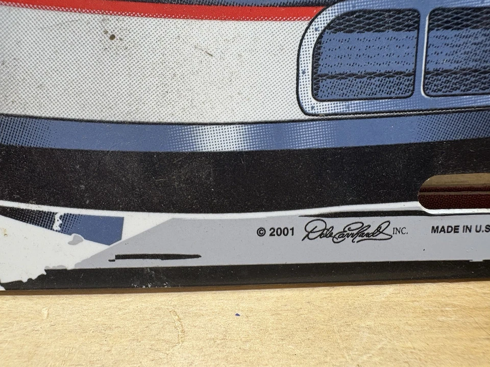Placa de licencia vintage Dale Earnhardt Goodwrench #3 de Wincraft 2001 Foto 3 de 3