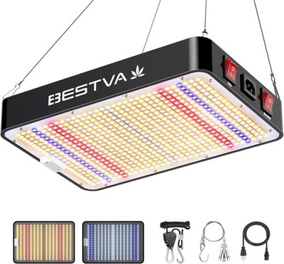 BESTVA 2025 Upgrade DC1000 Led Grow Light with High Yield DC1000, Black 