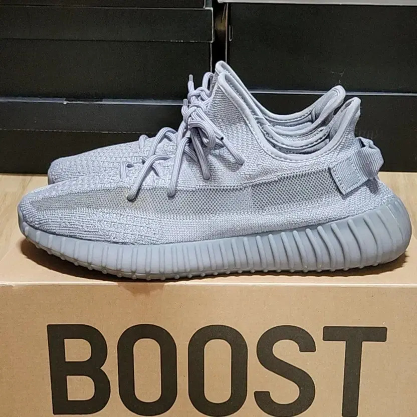 Adidas 285 Yeezy Boost Steel Grey Sneakers Pre-Owned thumbnail 2