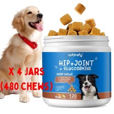 Glucosamine for Dogs Hip and Joint Supplement 480 Mobility Chews EXP 07/2026