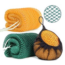 2 Pack African Net Sponge 1 Count Pack of 2 , Yellow  Dark Green