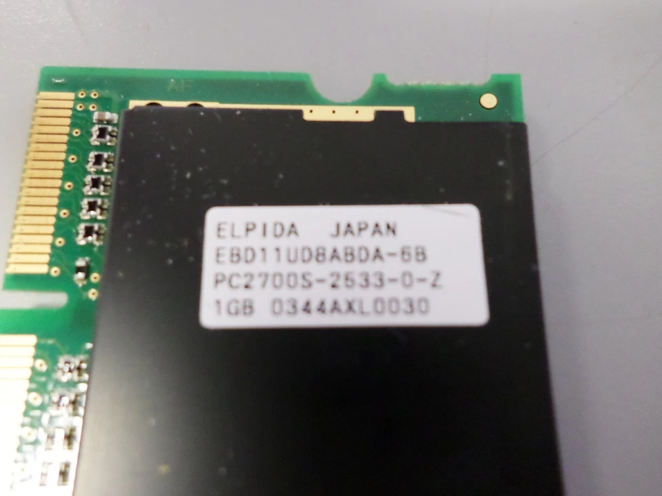 1GB PC-2100S DDR-266 ELPIDA EBD11UD8ABDA-7B LAPTOP Ram Memory STICK SODIMM DDR1 - Image 3 of 4