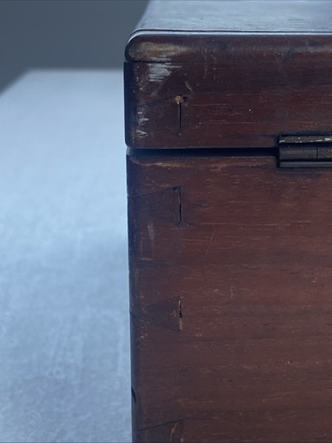 Large Antique Wooden Box - Picture 8 of 15