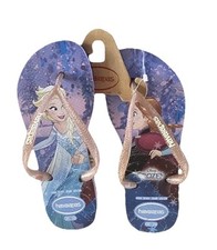 Havaianas Children's Frozen Disney Flip Flops New Size 3 4 Y Purple Gift Girls