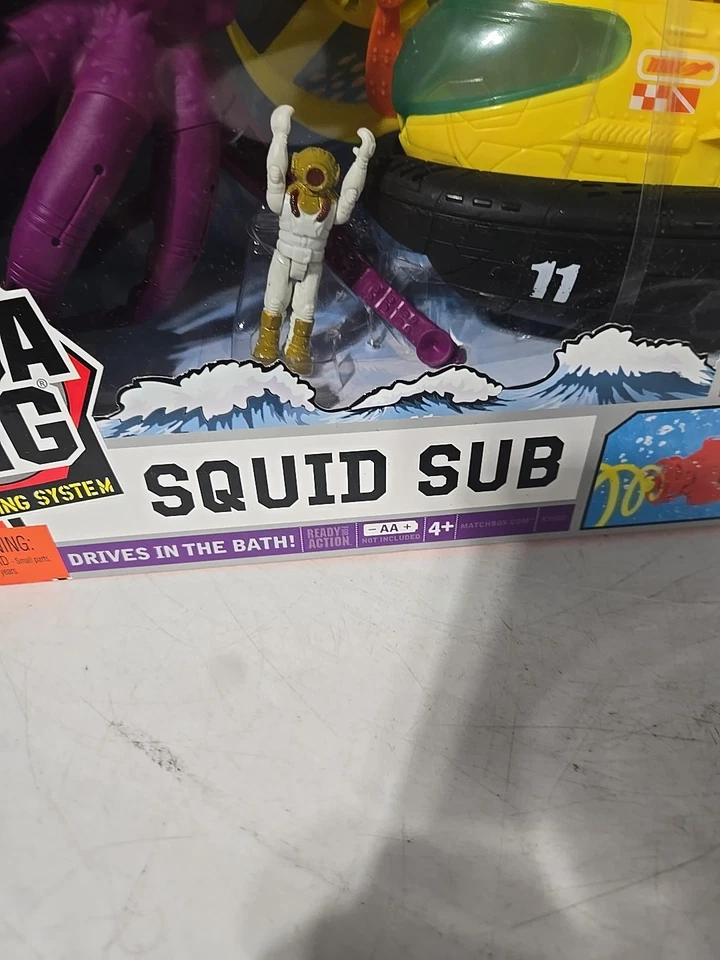 Matchbox Mattel Mega Rig Squid Sub 2010 K9582 Dives In The Bath Toy BRAND NEW!!  - Image 4 of 4
