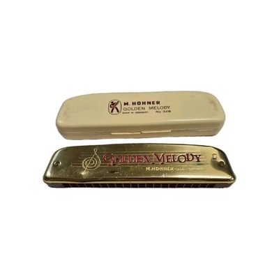 M. Hohner Mundharmonika -  Golden Melodie C Nr. 2416   - Vintage