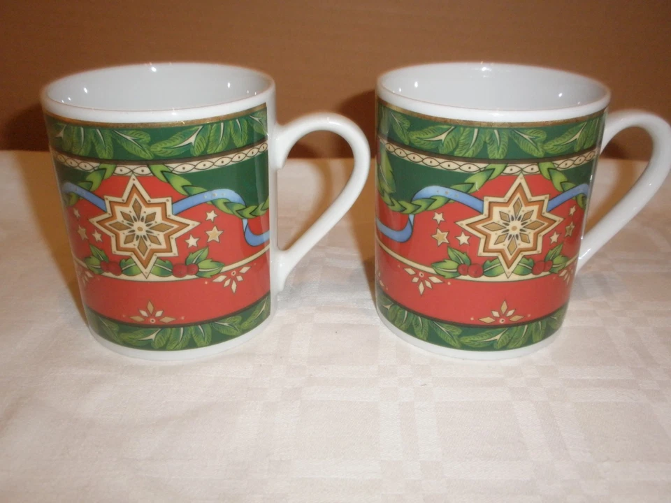 Heinrich Winterling Marktleuthen 2 Kaffeebecher 1 Becher Gratis Weihnacht Stern - Bild 2 von 4