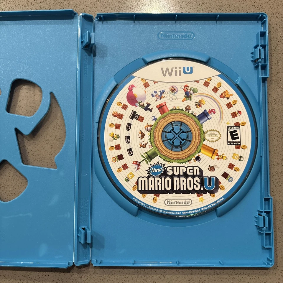 Nuevo Super Mario Bros U Nintendo Wii U Videojuego Solo Disco Plataforma Mario Luigi Foto 2 de 2