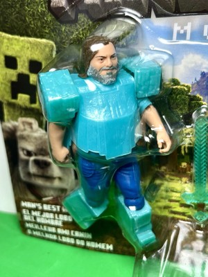2025 Mattel - A Minecraft Movie: STEVE IN DIAMOND ARMOR & DENNIS