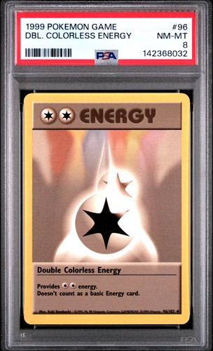 Double Colorless Energy graded PSA 8 for sale on eBay