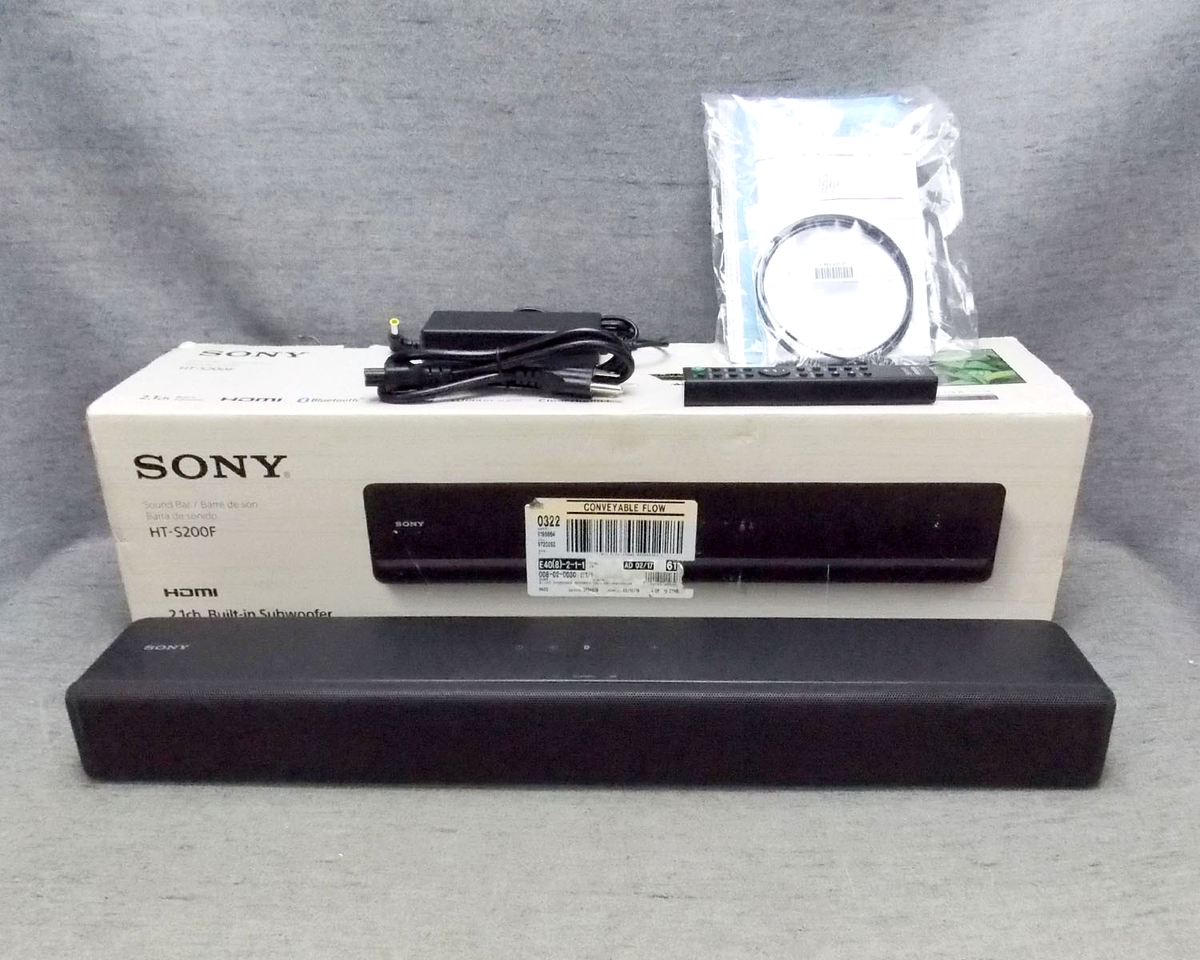 サウンドバー　SONY HT-S200F SONY ソニー コンパクトサウンドバー HT-S200F B 内臓サブ