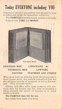 Ann Arbor Michigan Pamfile Sales Ad Pamphlet Holder Vintage Postcard AA84561