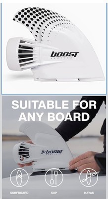 Boost Surfing Electric Surf Fin - White for sale online | eBay