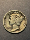 1942 Mercury Silver Dime USA Coin - Fine