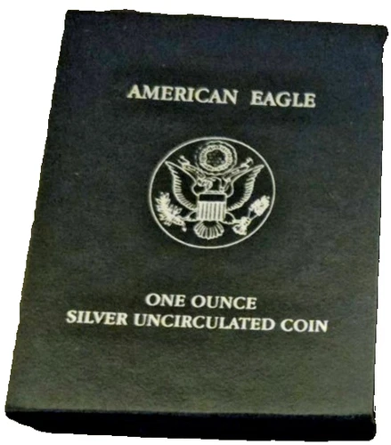 2008 American Eagle 1 ounce Uncirculated Silver Coin box w COA no Coin