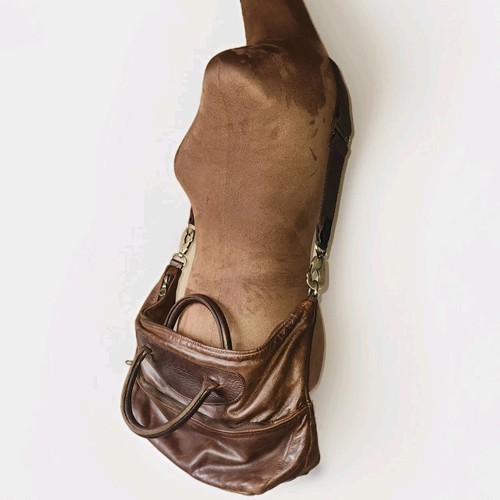 JAS M.B. London Bag Handmade England IBW LTD Brown Distressed Leather Travel - Picture 3 of 11