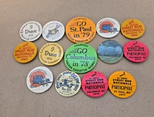 National Street Rod Association NSRA Hot Rod Advertisement 14 Pins Vtg 77-80