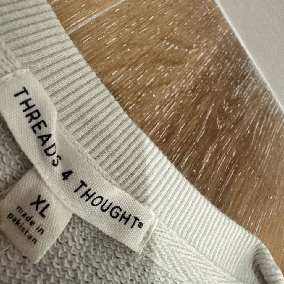 Threads 4 Thought Urban Outfitters Men’s Knit Long Sleeve Striped Pullover - Image 3 of 4