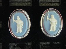 VINTAGE SWANK SILVER TONE CUFF LINKS - 1 PAIR - NICE UNUSUAL PAIR #315